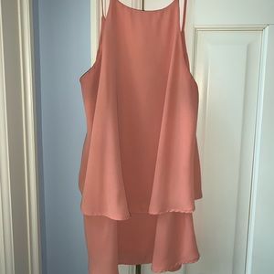 Salmon colored halter top tank women’s size XS